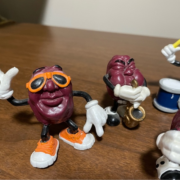 Vintage California Raisins 3" PVC Figures 1980s Calrab Applause, Lot of 8 - Picture 4 of 9